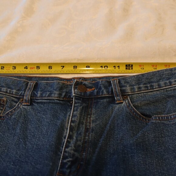 Lauren Jeans Co. Ralph Lauren Denim Blue 5 Pocket Zip Fly Jeans Size 12 petite - Picture 9 of 16